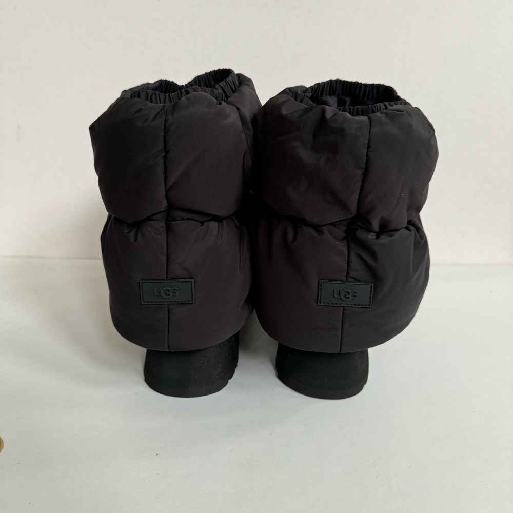 UGG CLASSIC MINI DIPPER PUFFER BLACK BLACK PLATFORM BOOTS - Picture 4 of 8